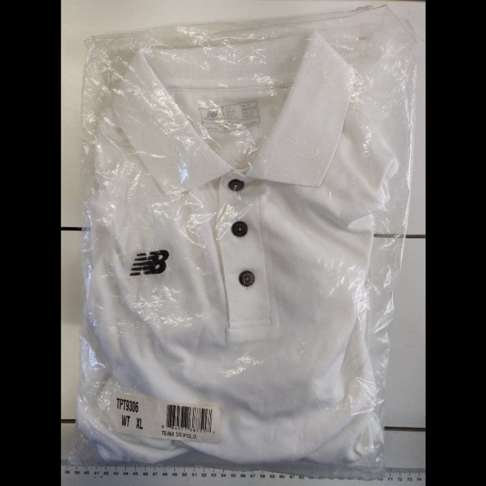 New Old Stock New Balance White Golf Polo Size:XL